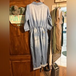 Light Blue Denim Jumpsuit